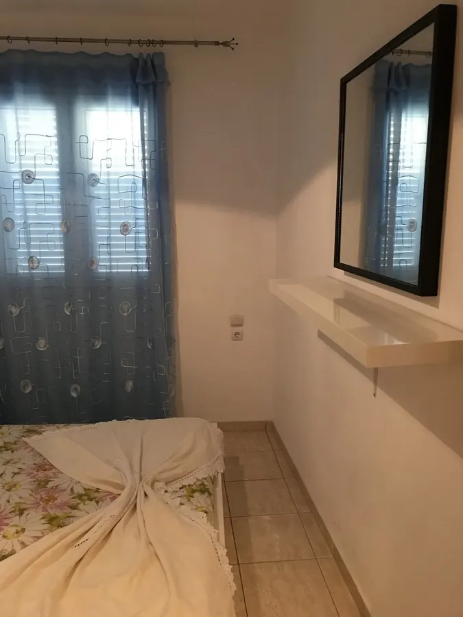 Bedroom with mirror